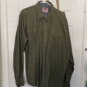 Wrangler Men's Khaki Shirt Jacket